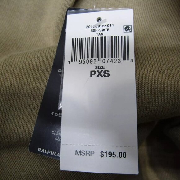 NEW RALPH LAUREN Womens Cotton Knit Soft Blazer Jacket Size PXS Tan - Picture 5 of 12